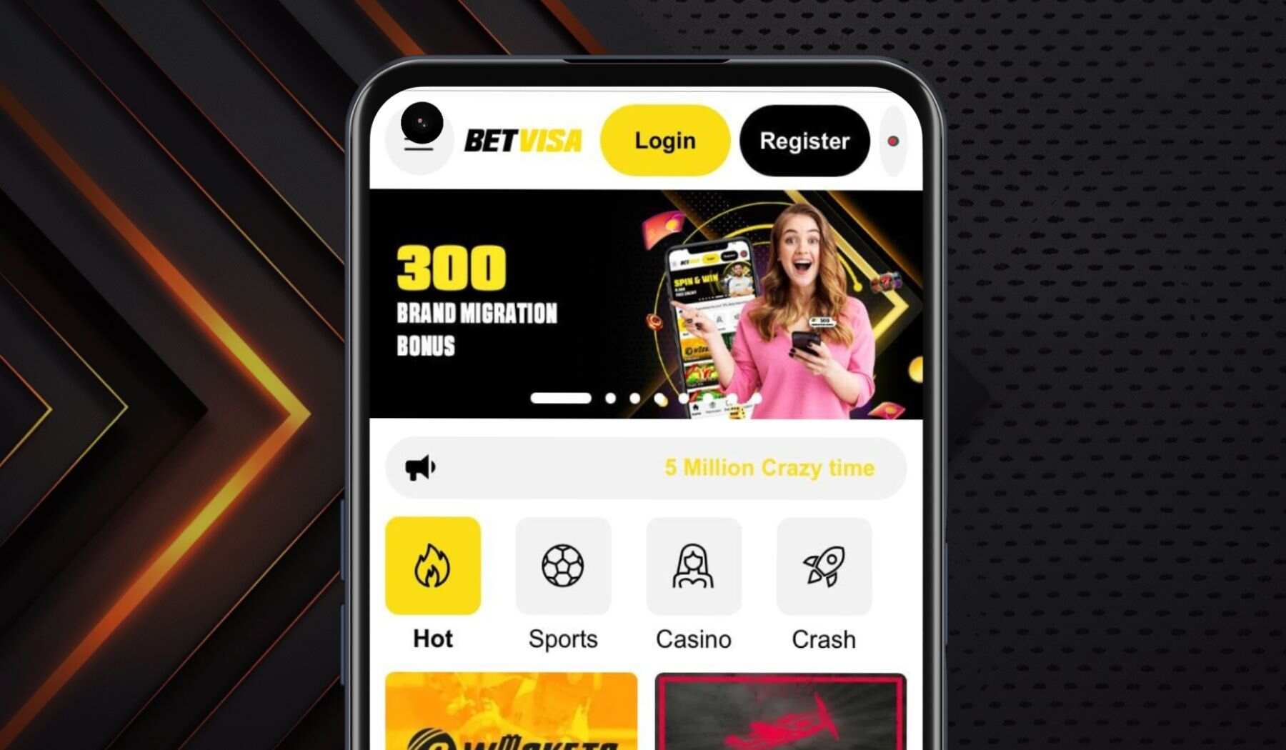 BetVisa Bangladesh Open the app